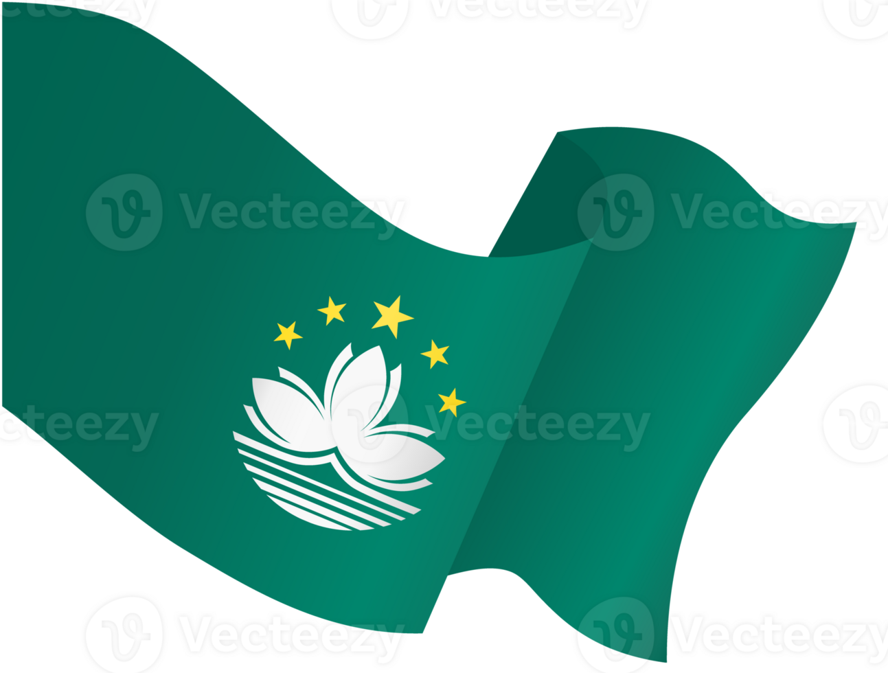 Macau flag wave png