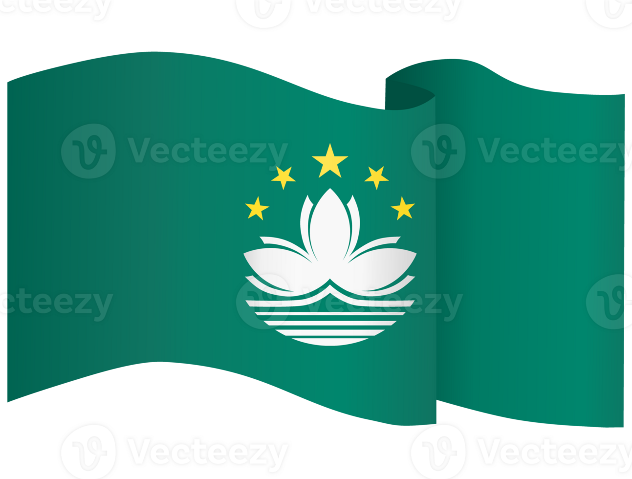 Macau flag wave png