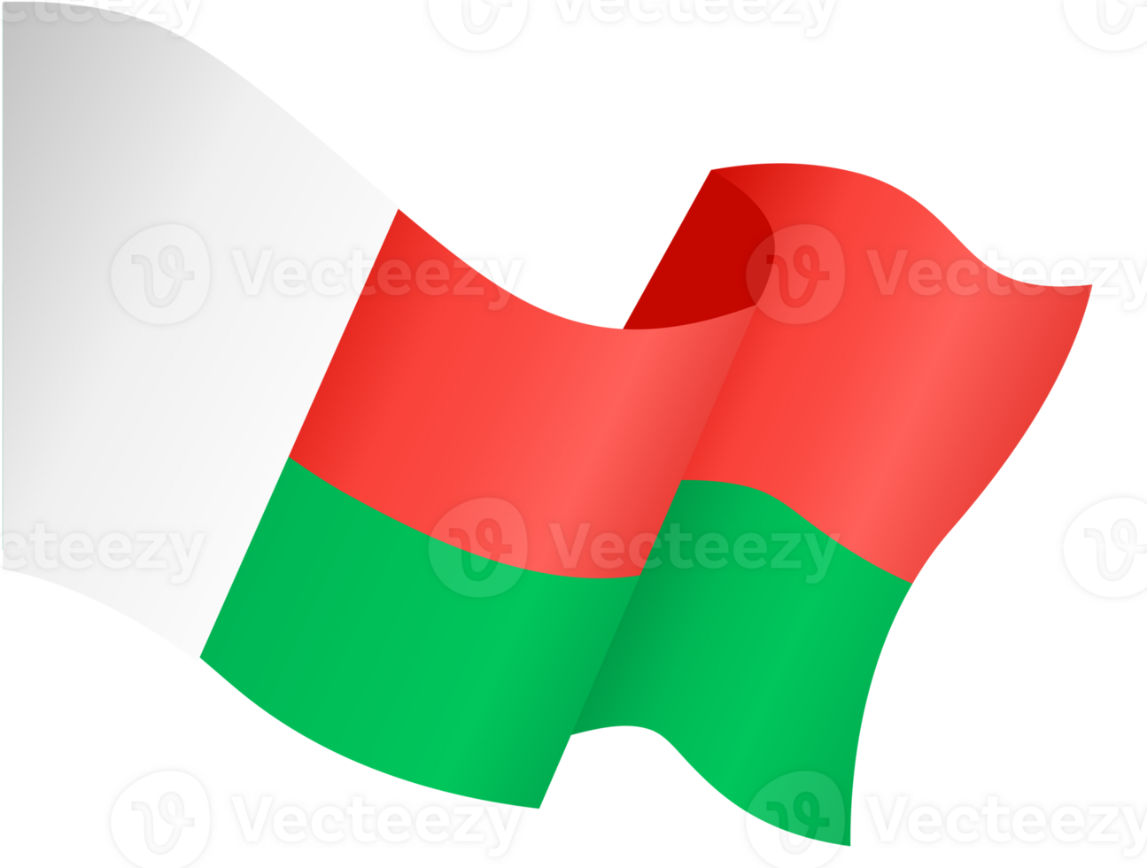 Madagascar flag wave png