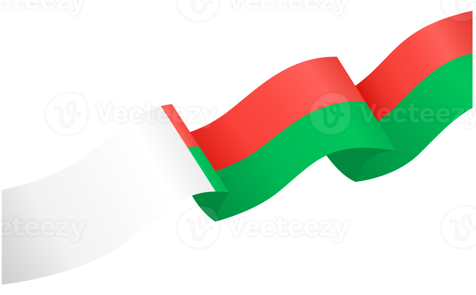 Madagascar flag wave png