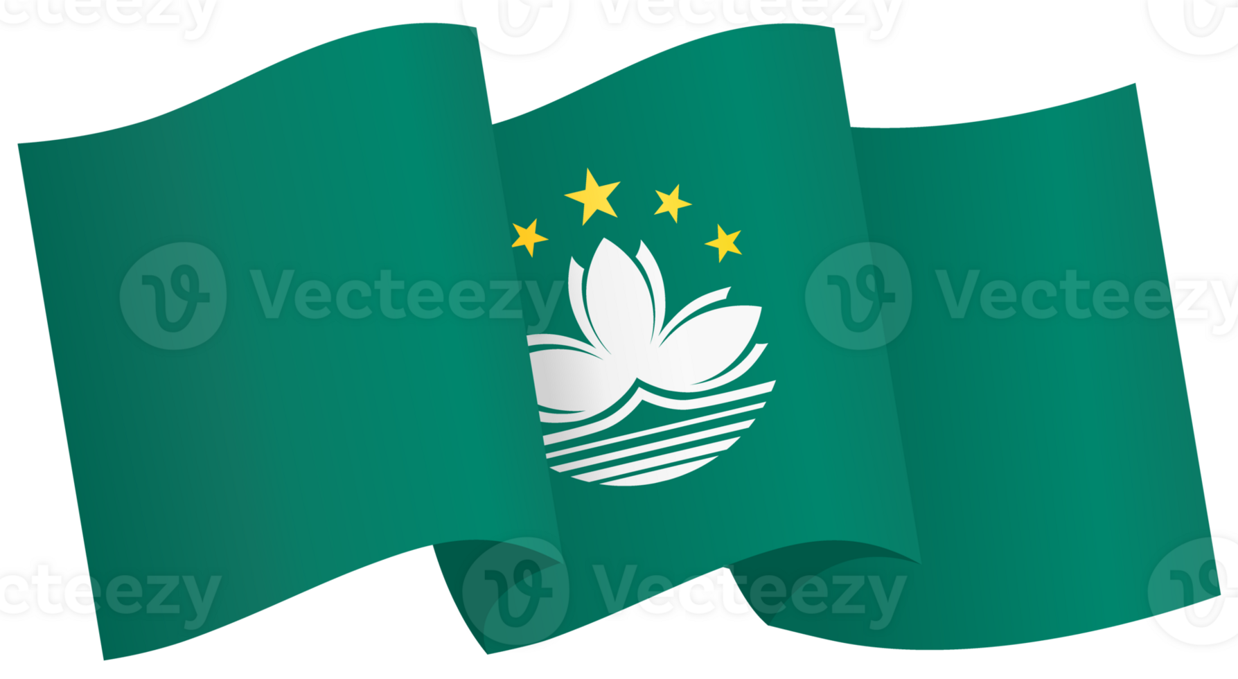 Macau flag wave png