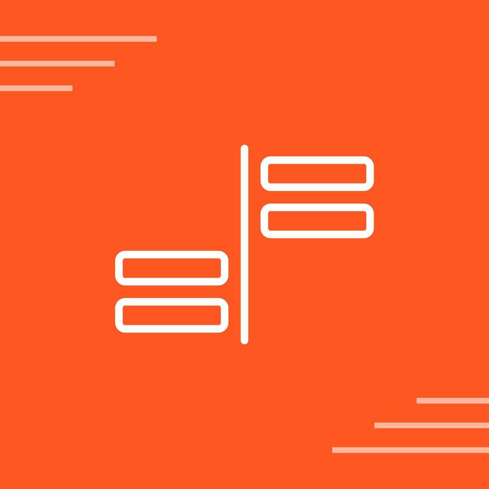 Horizontal Alignment Vector Icon