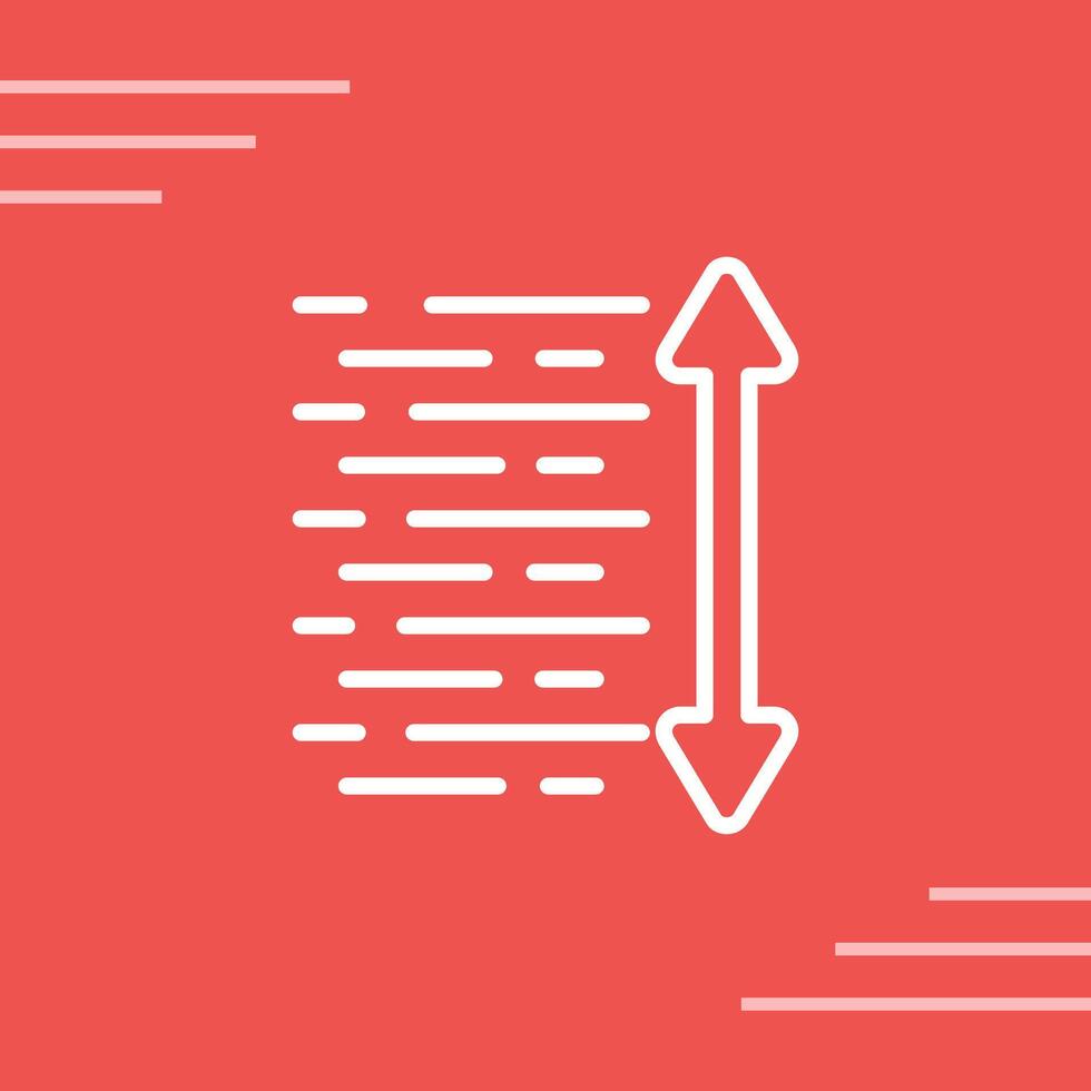 Line Spacing Vector Icon