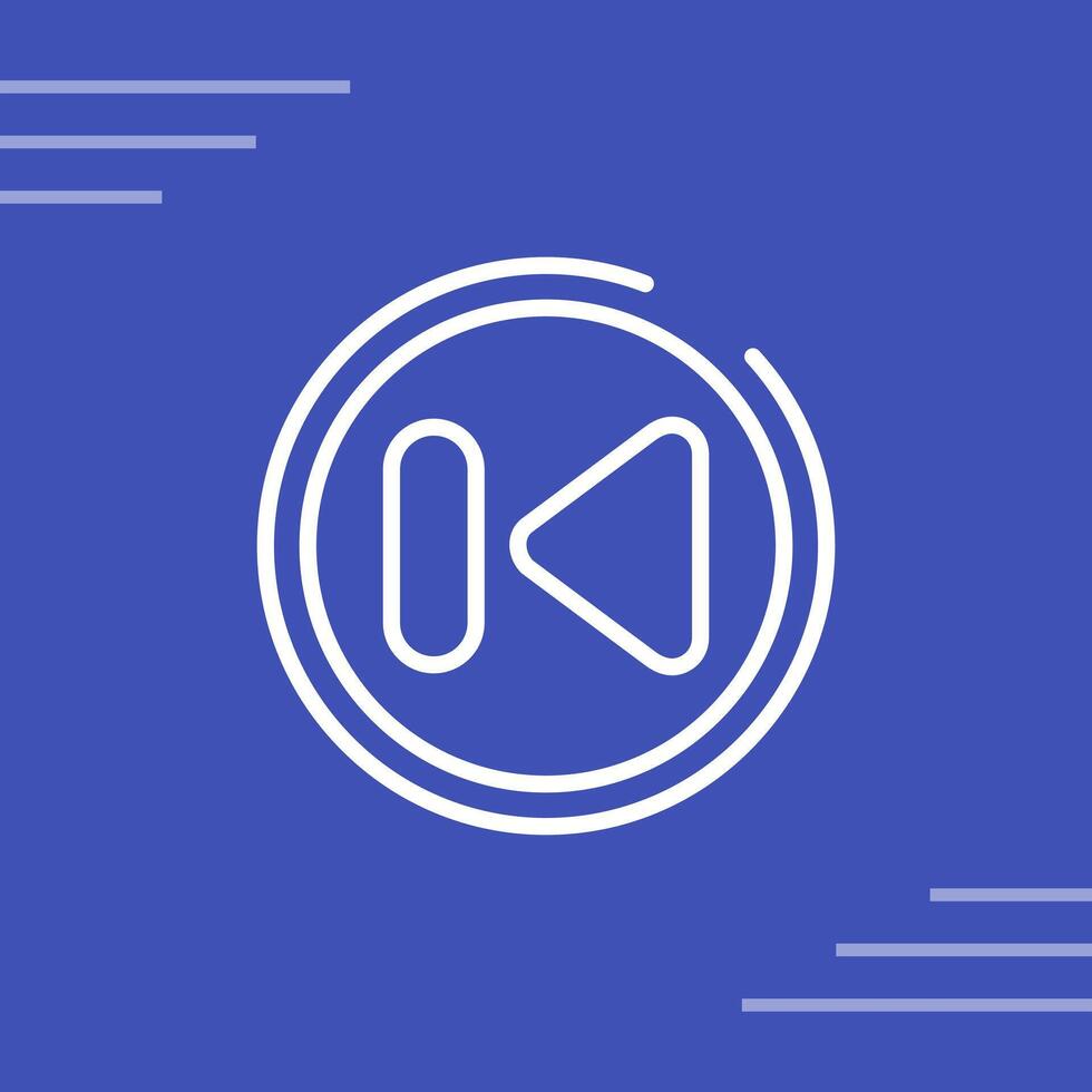 Previous Track Button Vector Icon