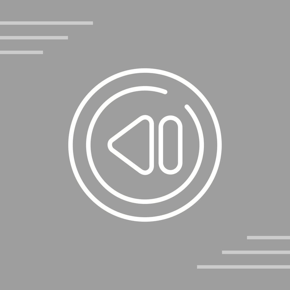 Previous Track Circle Vector Icon
