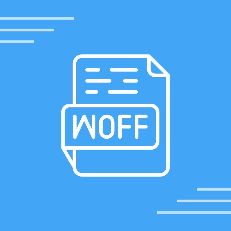 WOFF Vector Icon