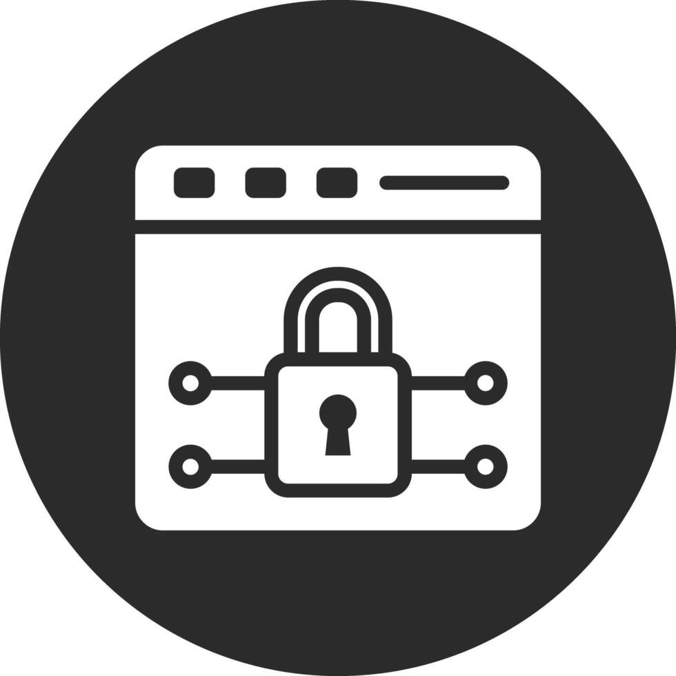 Website Locked Vector Icon