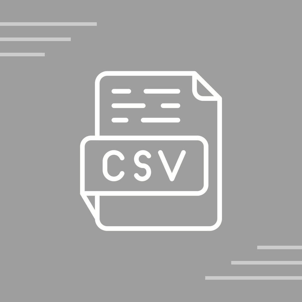 CSV Vector Icon