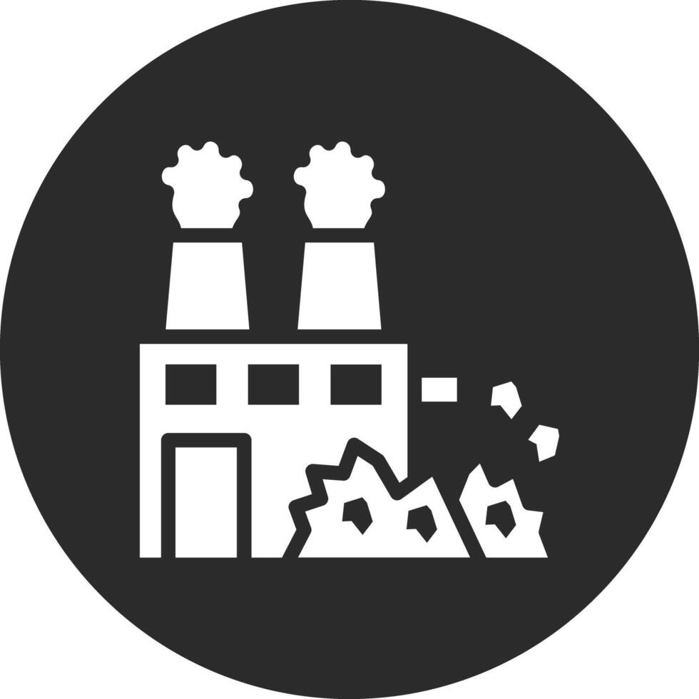 Factory Waste Vector Icon