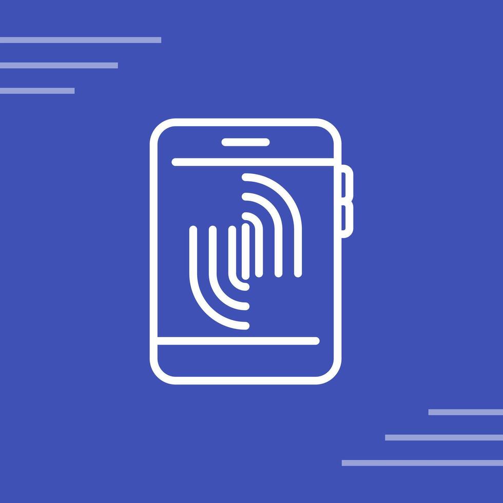 Fingerprint Scanning Vector Icon