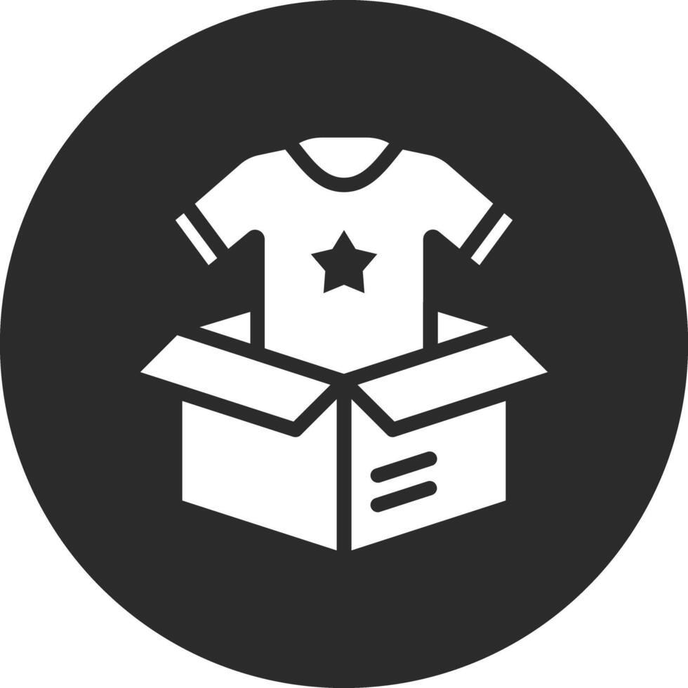 icono de vector de donación de ropa