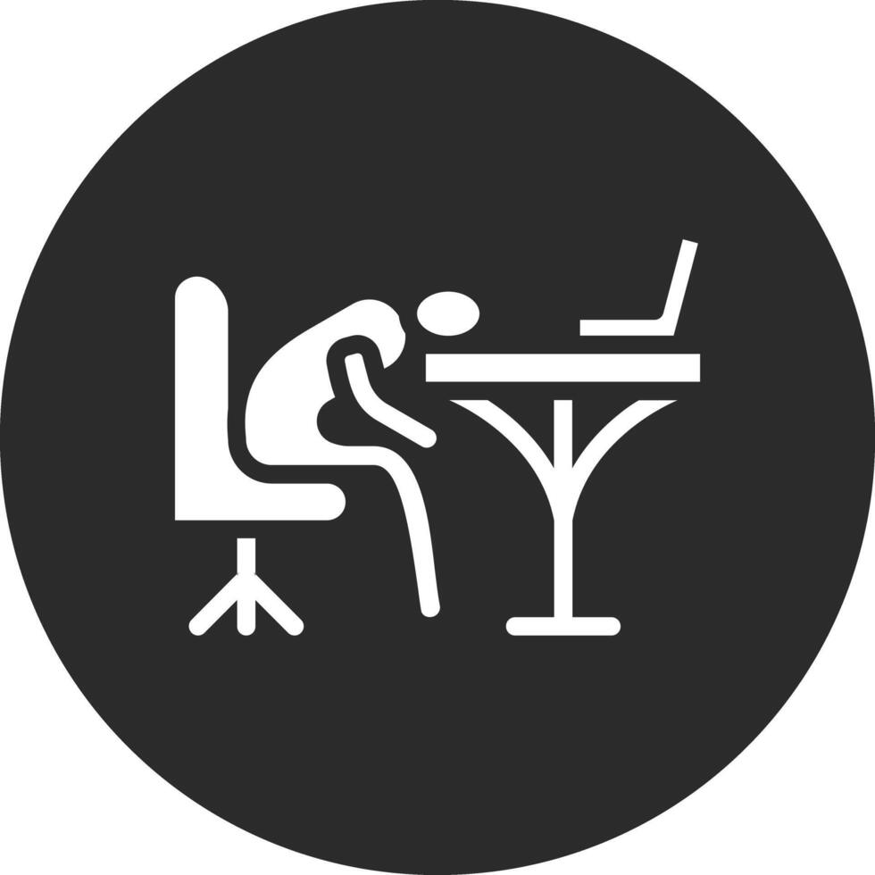 Sleepy Worker Vector Icon