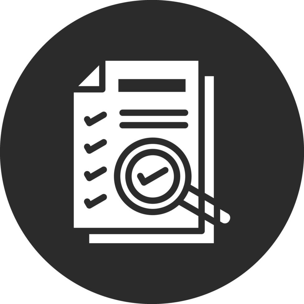 Comprobando el icono de vector de archivos