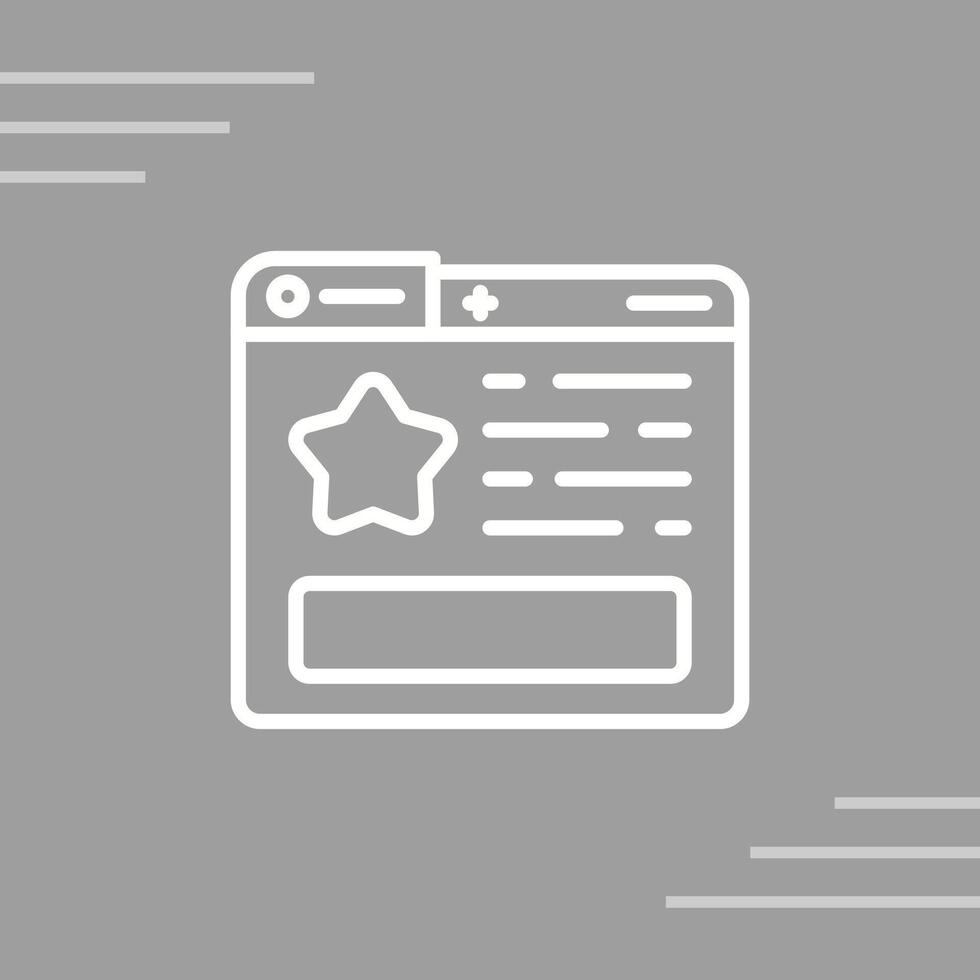Favourite Page Vector Icon