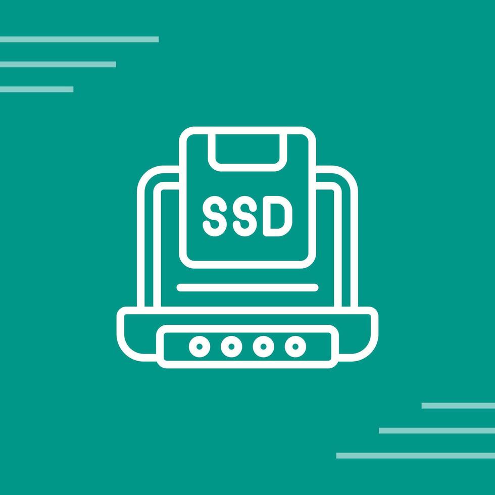 Solid State Drive Vector Icon