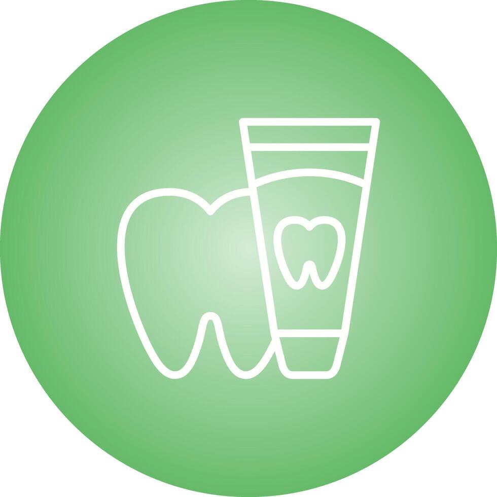 icono de vector de pasta de dientes