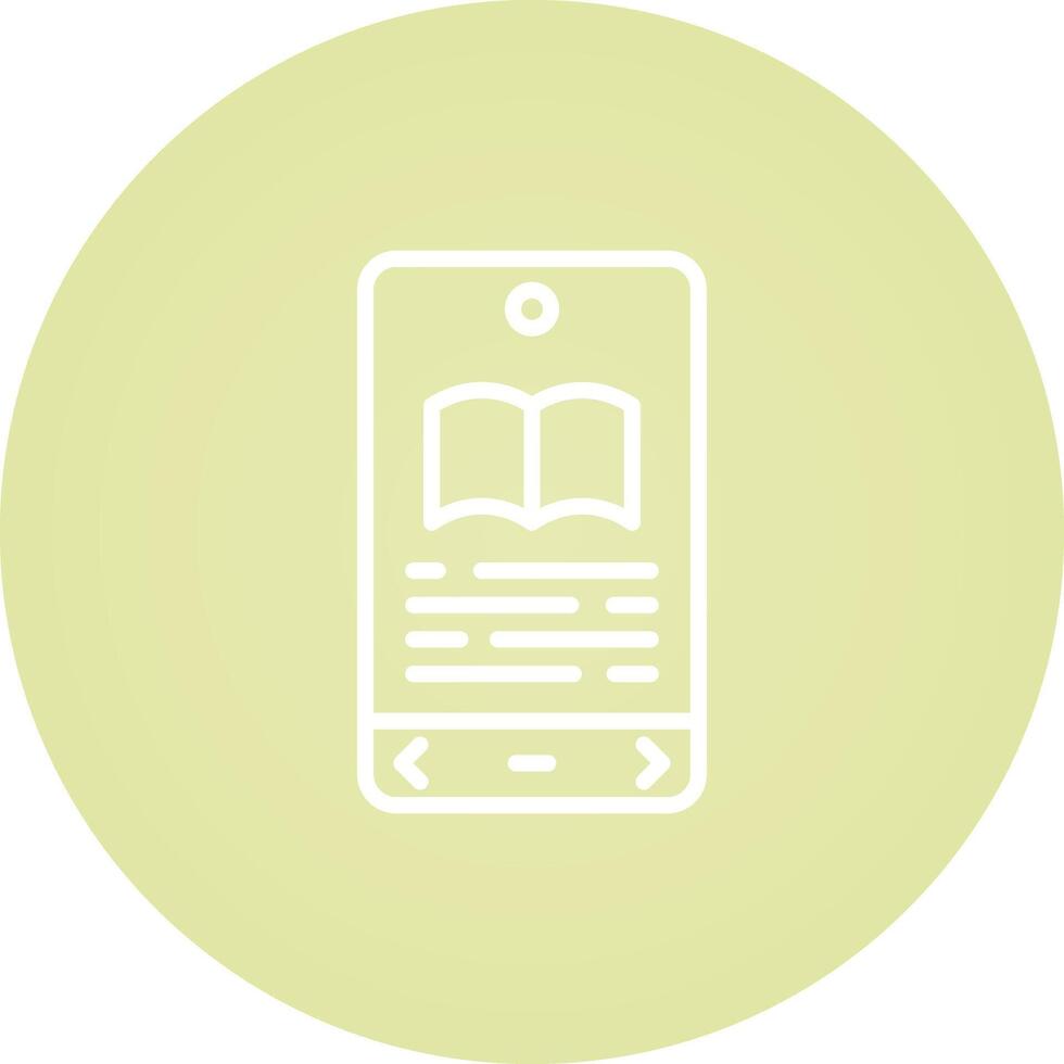E book Reader Vector Icon