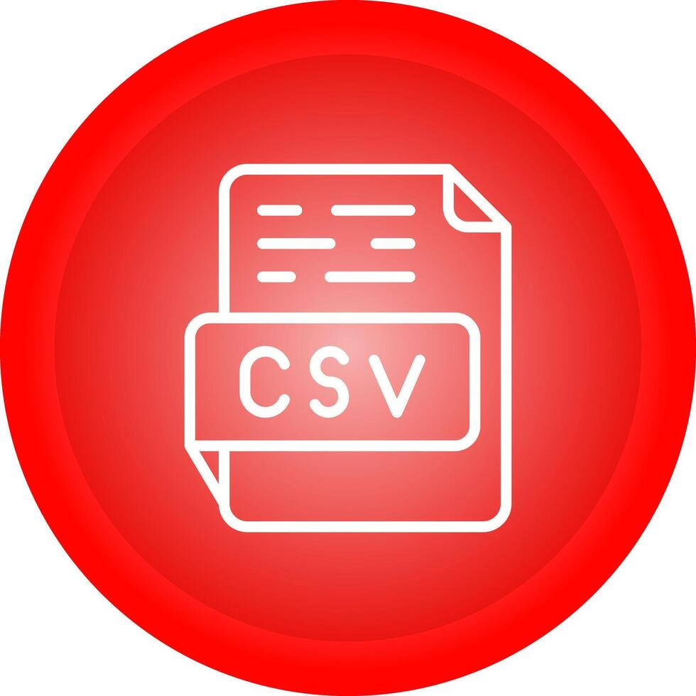 icono de vector csv