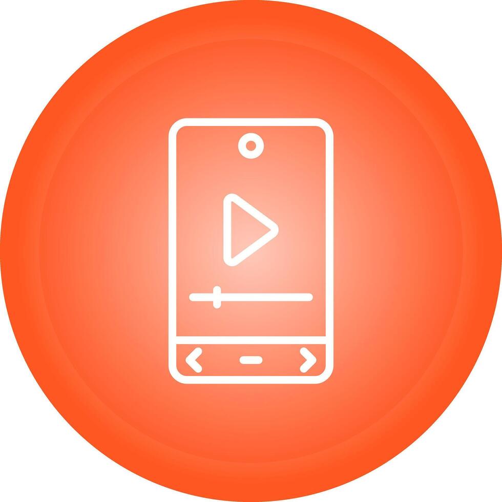 Video Player Vector Icon
