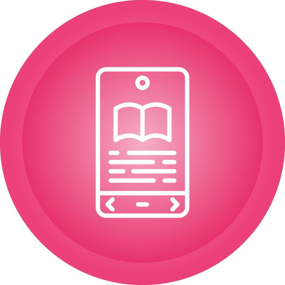 E book Reader Vector Icon