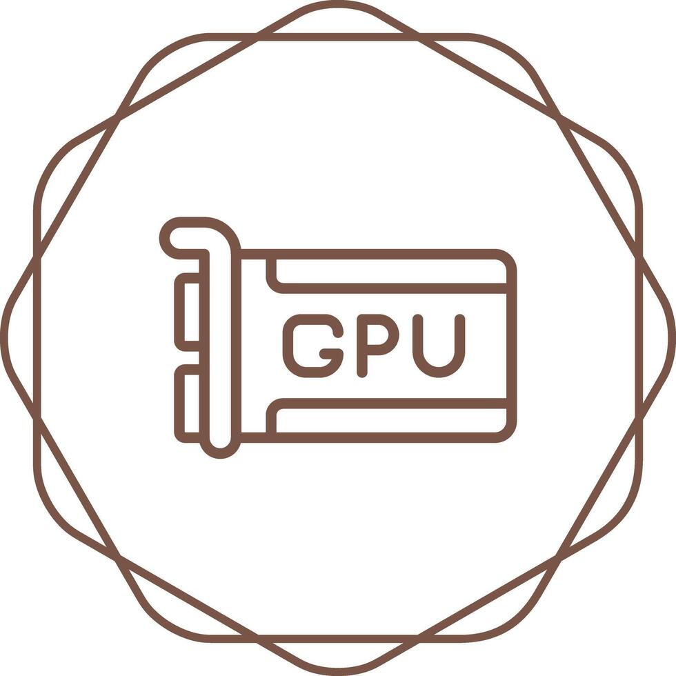 icono de vector de gpu