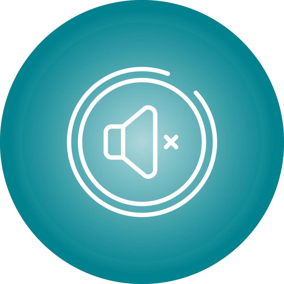 Mute Button Vector Icon