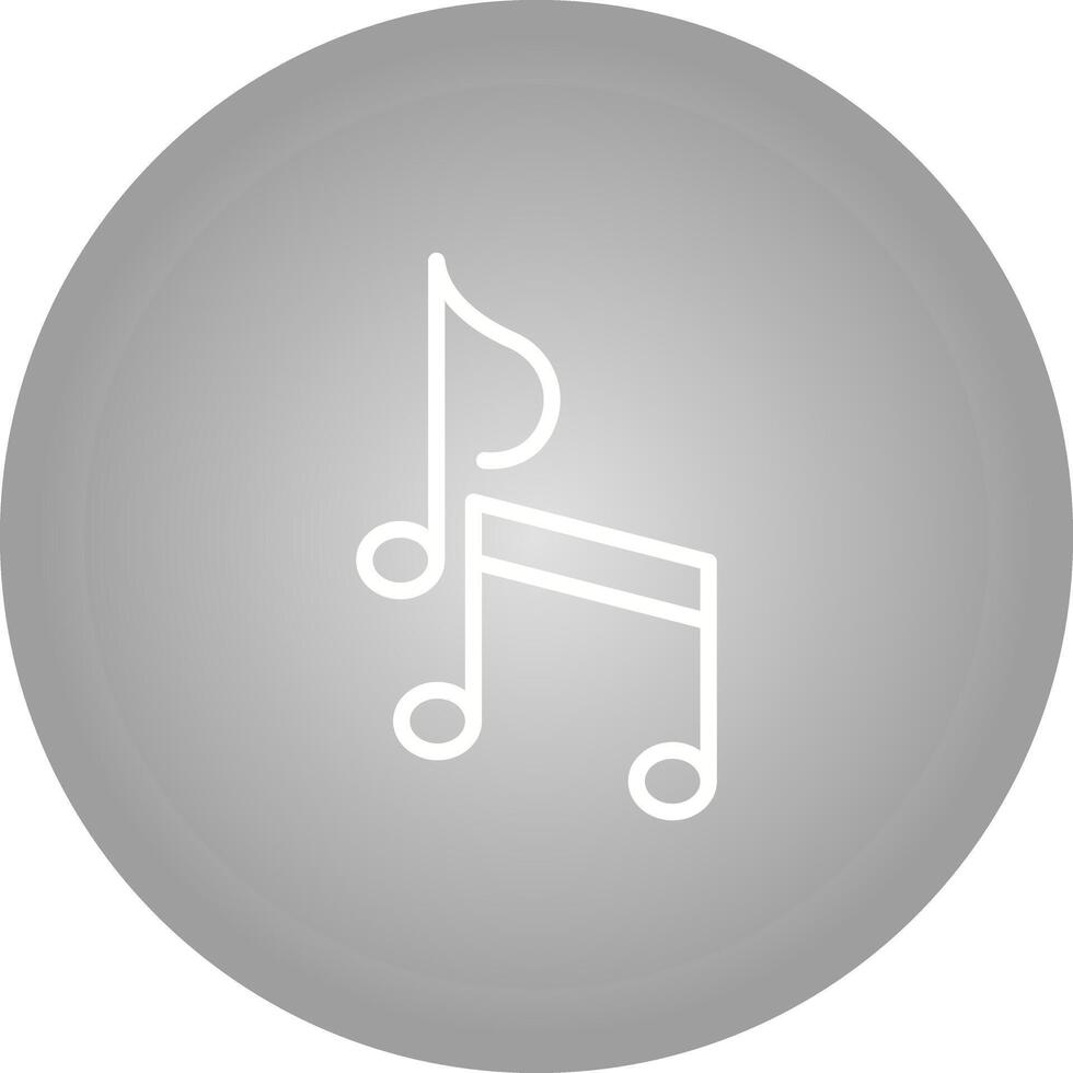 icono de vector de nota musical