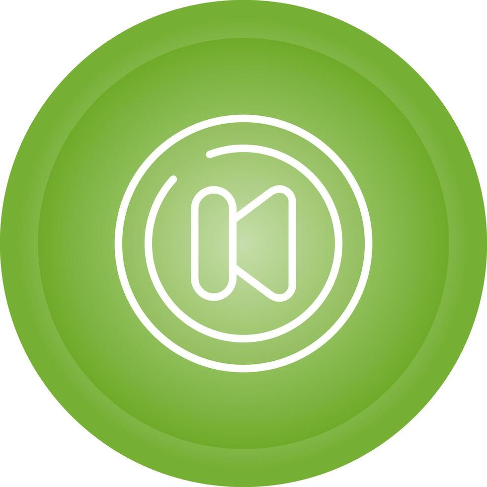 Video Previous Track Circl Vector Icon