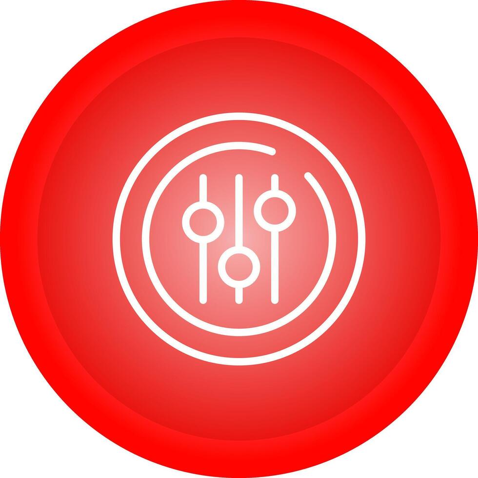 Audio Equalizer Circle Vector Icon