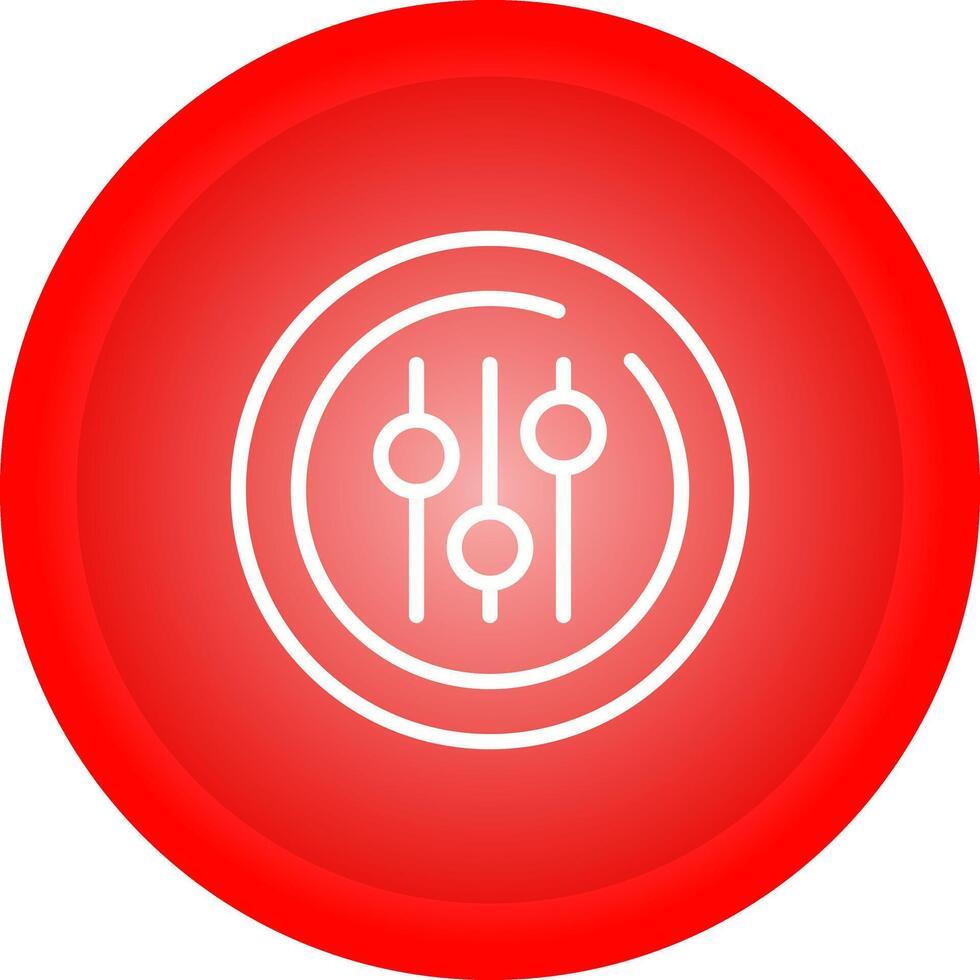 Audio Equalizer Circle Vector Icon