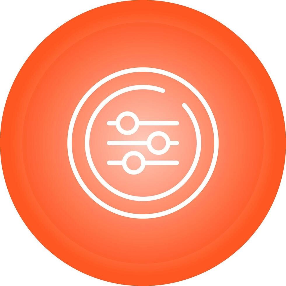 Equalizer Circle Vector Icon