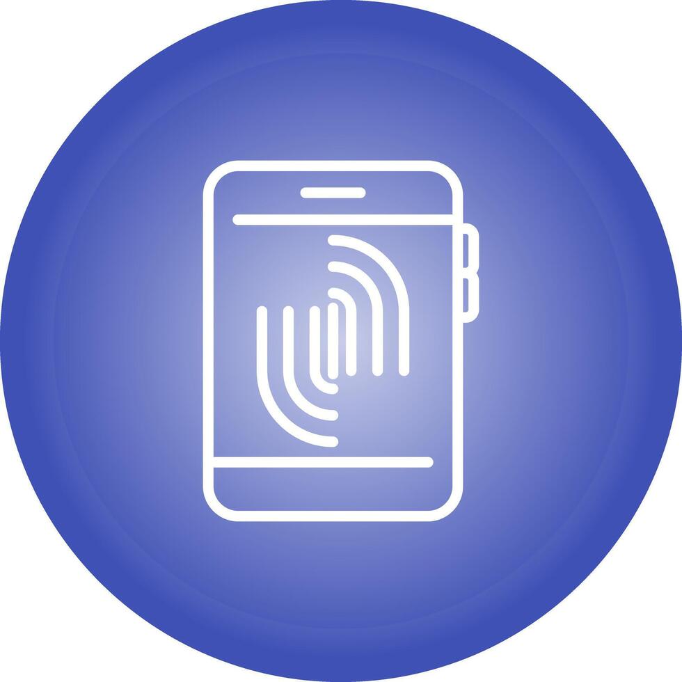 Fingerprint Scanning Vector Icon