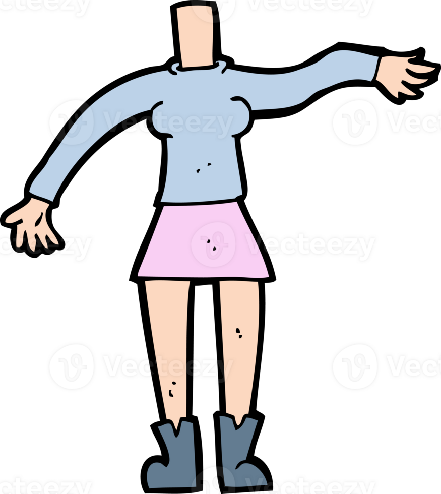 cartoon female body add photos or mix and match cartoons png