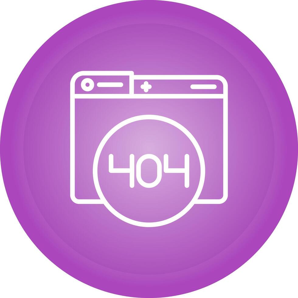 404 Error Vector Icon