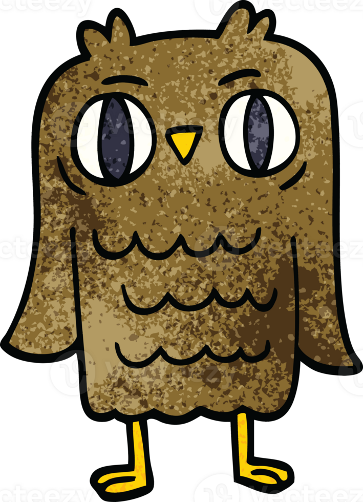 cartoon doodle owl png