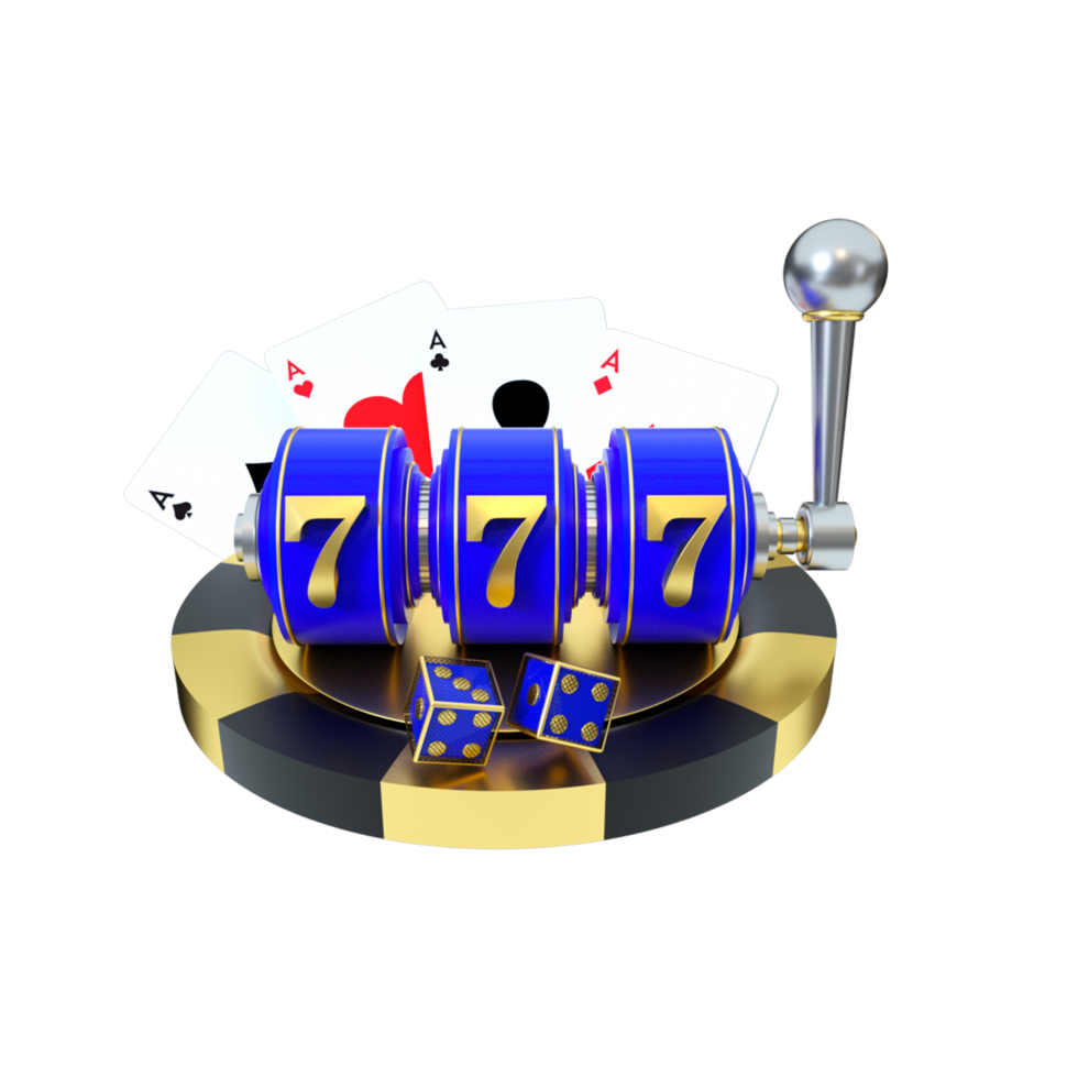 3d render object casino png