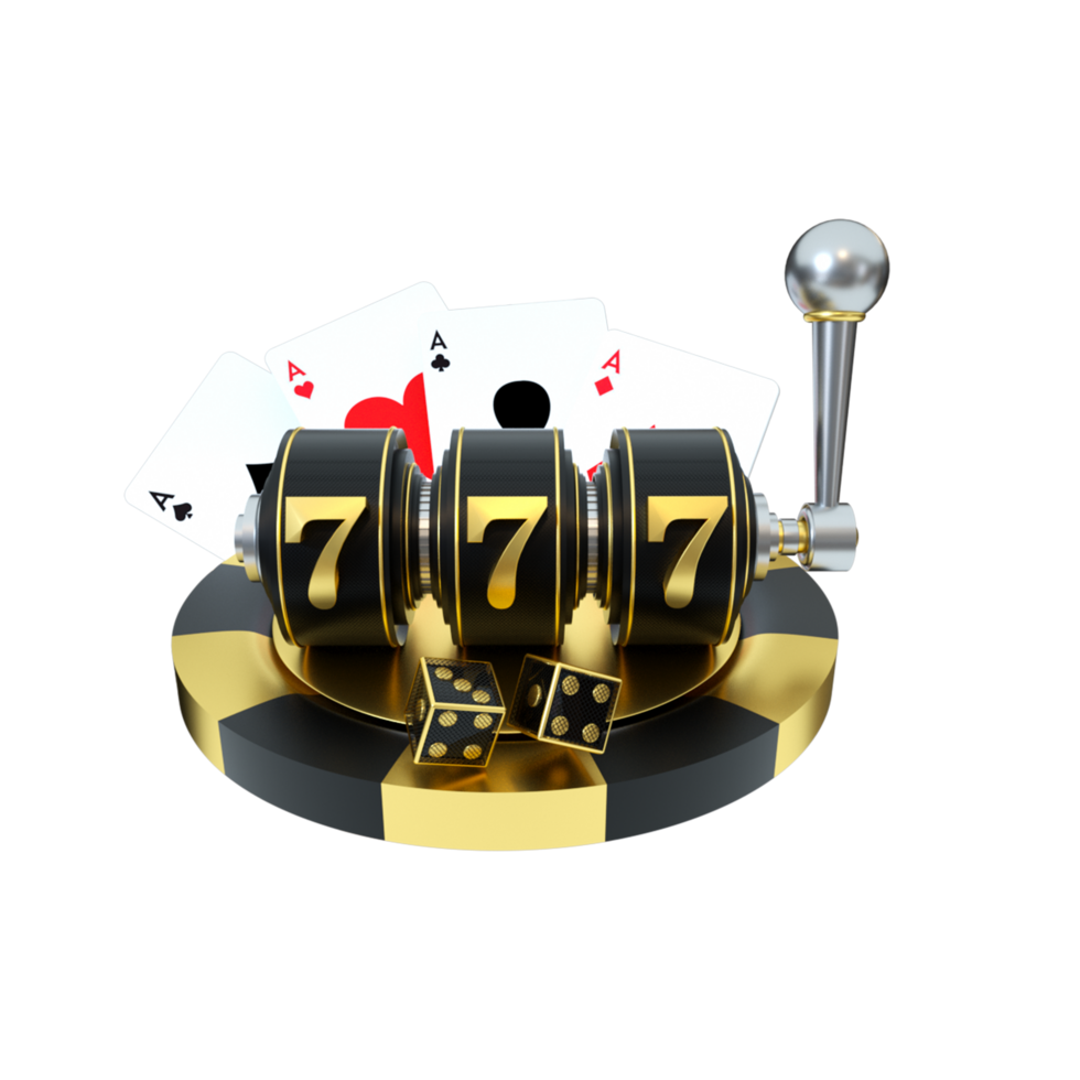 3d render object casino png