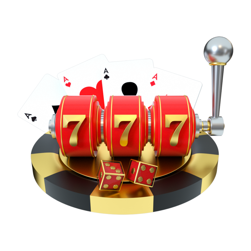 3d render object casino png