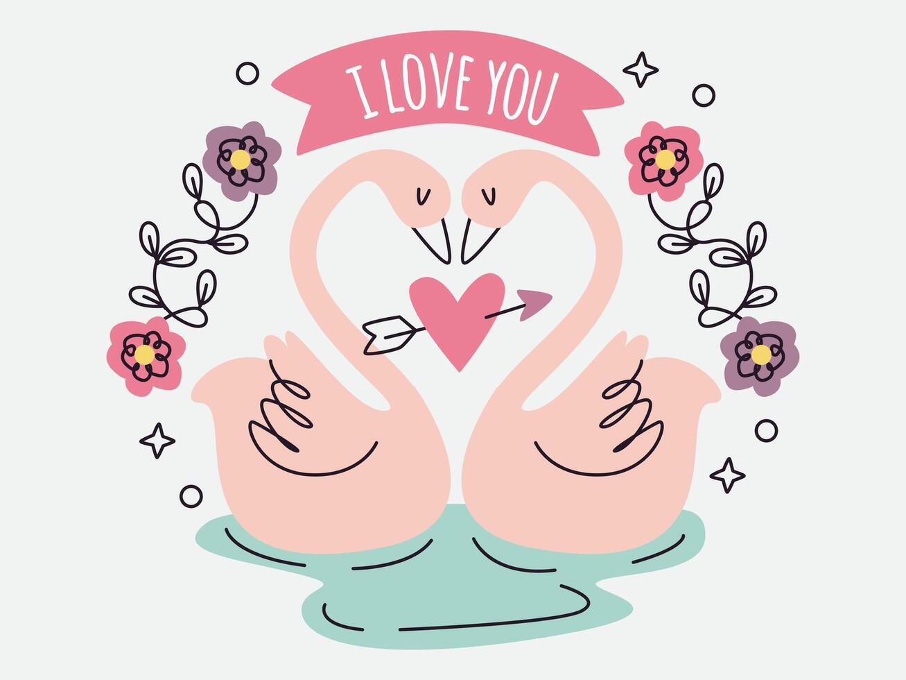 Love Romance Illustration vector