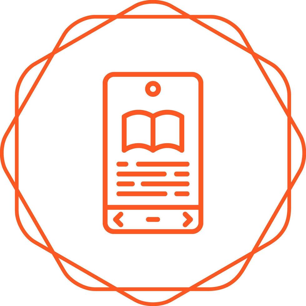 E book Reader Vector Icon