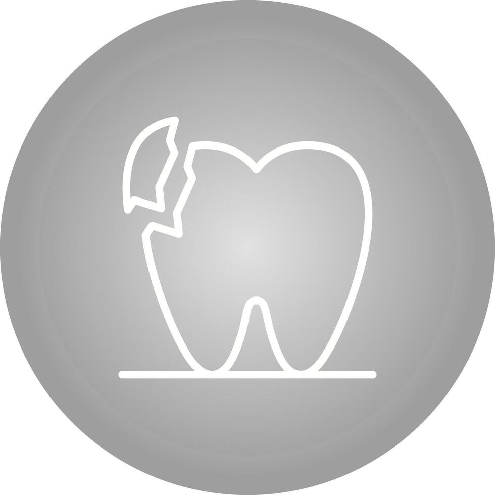 Broken Teeth Vector Icon