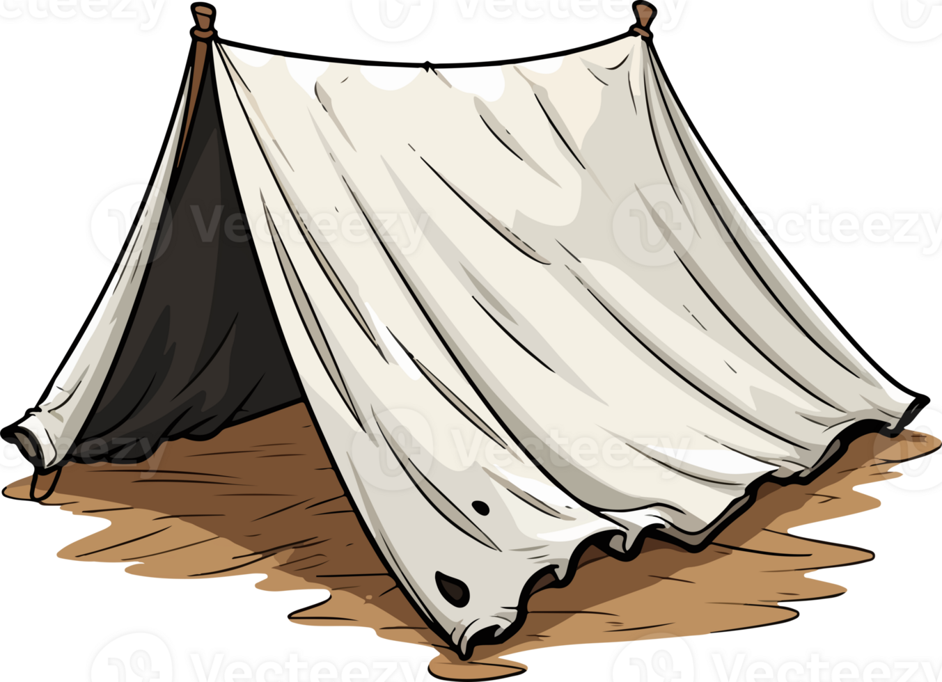 AI generated Cute tarp in cartoon style png