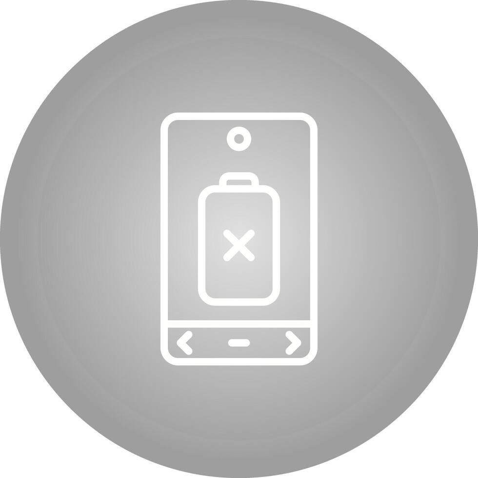 Empty Battery Vector Icon