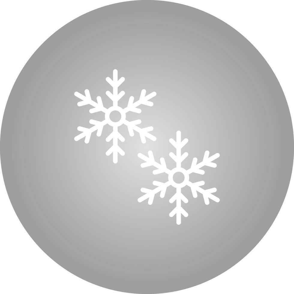 icono de vector de copos de nieve