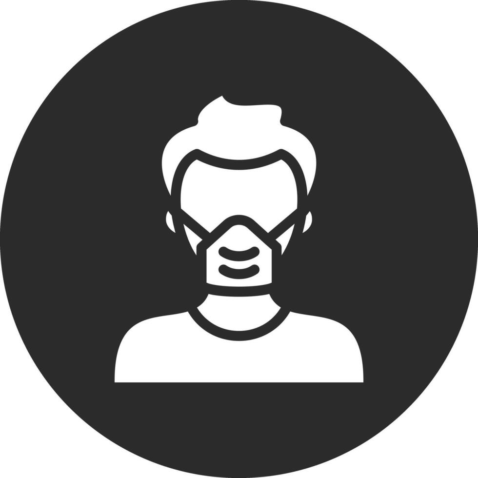 Man Wearing Mask Vector Icon