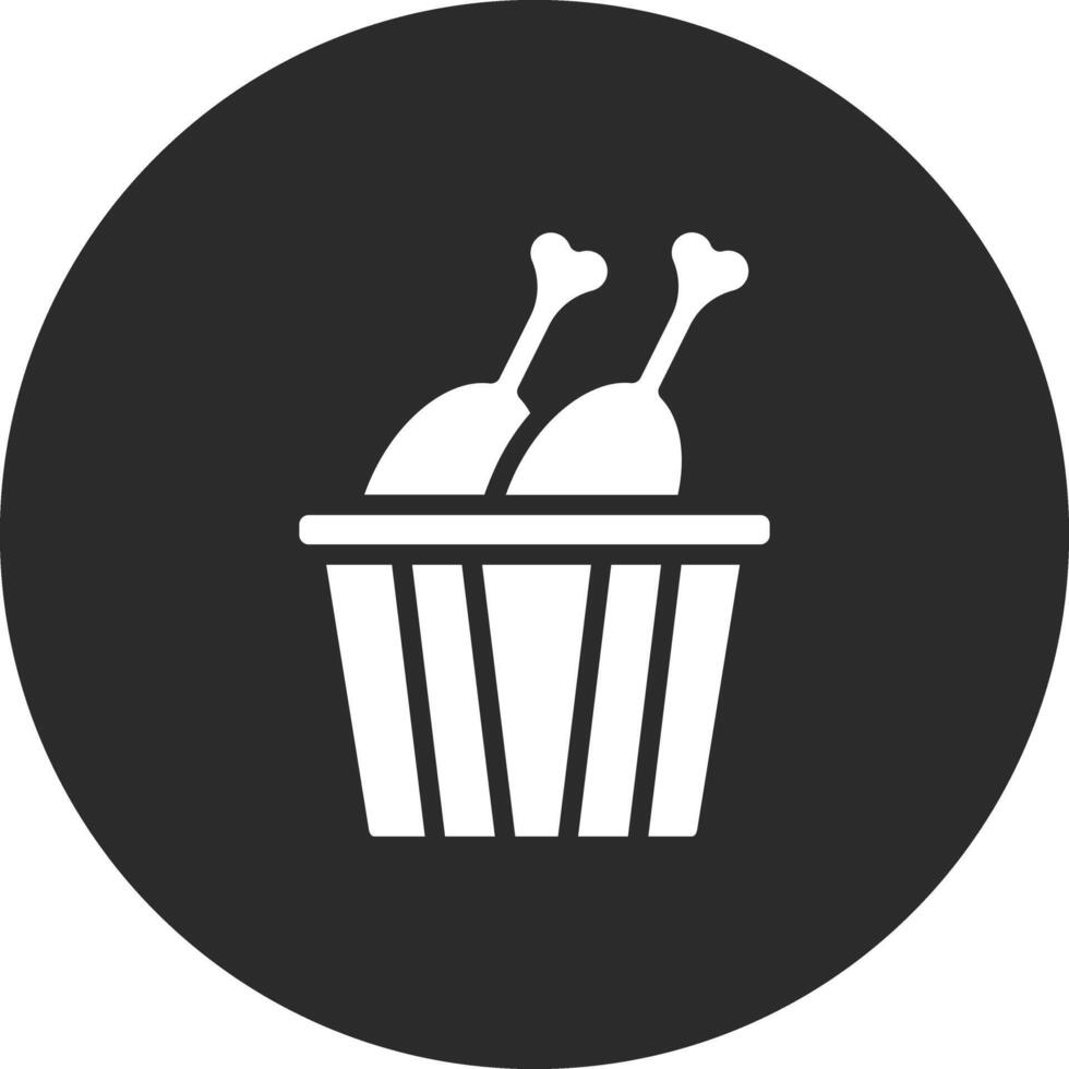 Chicken Bucket Vector Icon