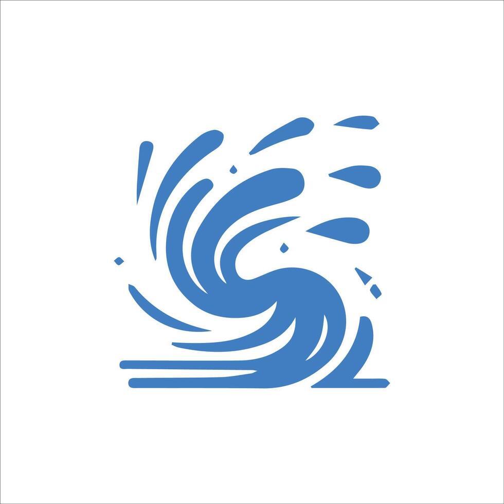 Water splash symbol simple flat icon on background. Vector illustration