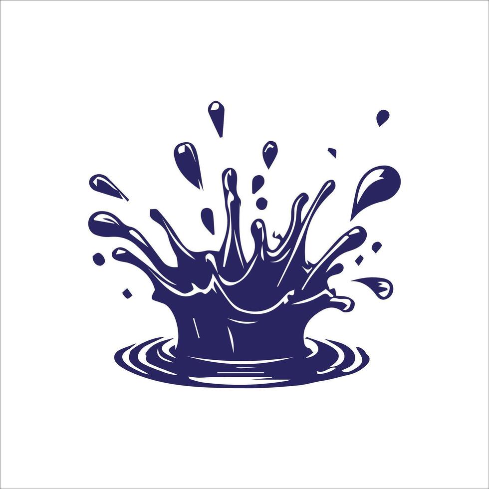 Splash of water. Splash of water. Splash of water. Vector illustration