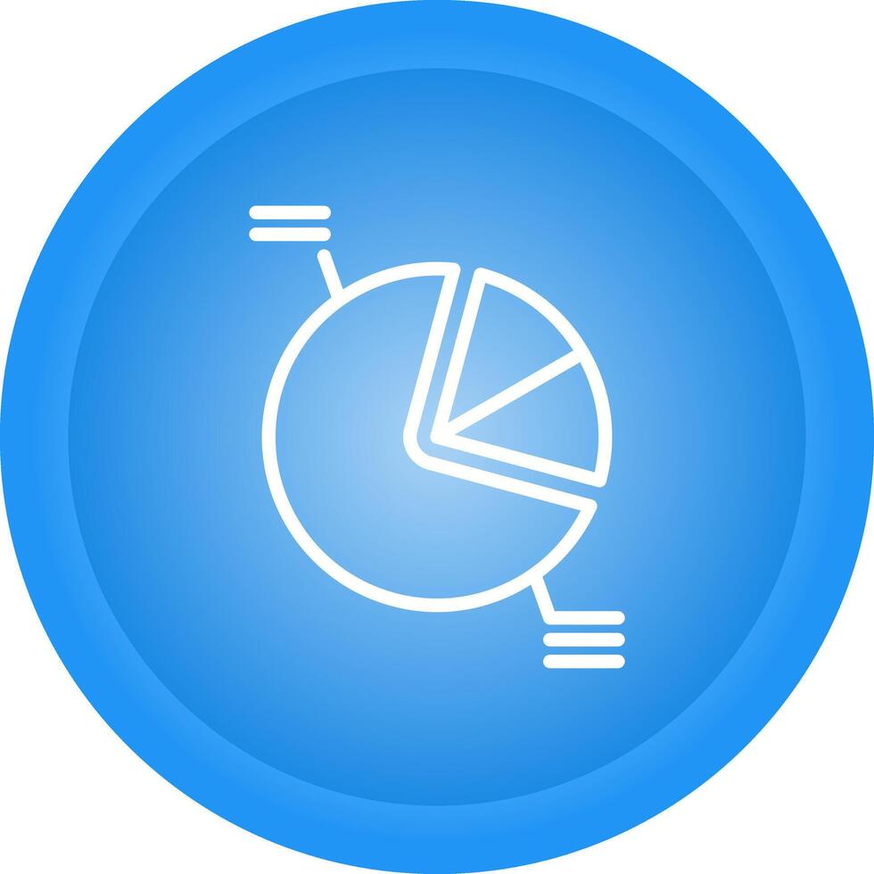 icono de vector de gráfico circular