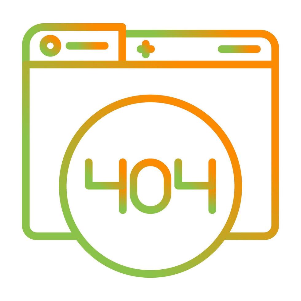 404 Error Vector Icon